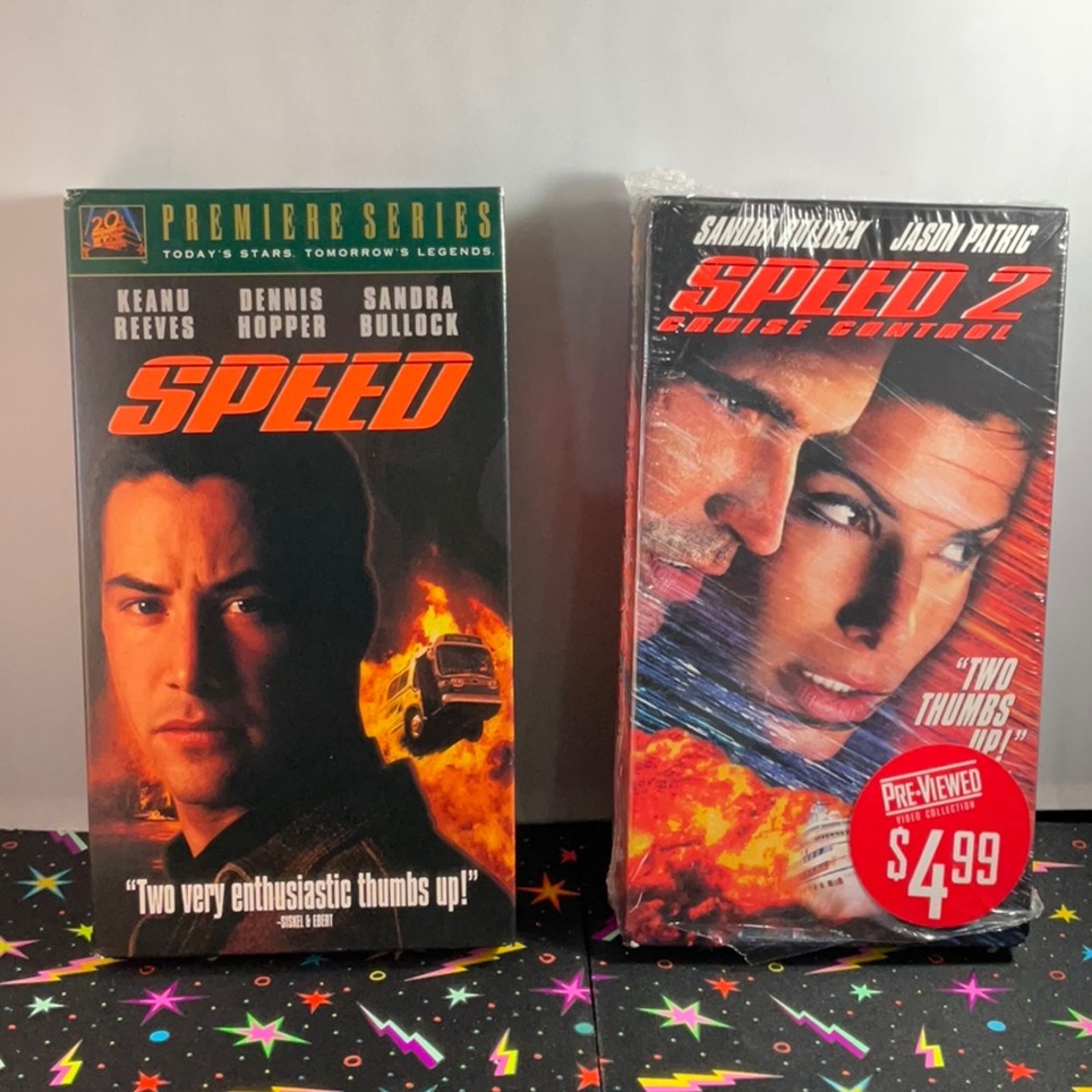 Pre-owned Blockbuster VHS Speed bundle (2 Films)
